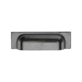 Rustic Dark Bronze Cabinet Pull Military Design 76/96mm