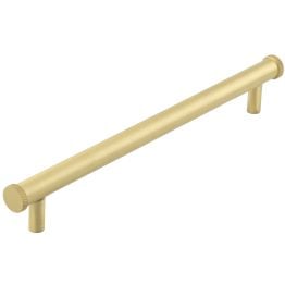 Hoxton Wenlock Cabinet Handles 224mm Ctrs Satin Brass - By Frelan Hardware - HOX160SB