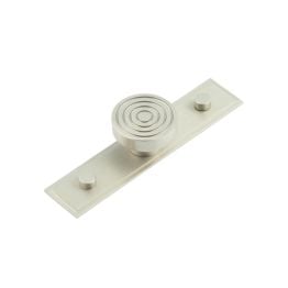 Murray Cupboard Knobs 40mm Stepped Backplate Satin Nickel - By Frelan Hardware - HOX-1140SN-6090SN