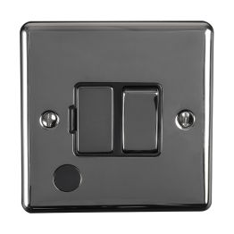 Eurolite Enhance Decorative Switched Fuse Spur With Flex Outlet Black Nickel