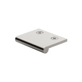 Heritage Brass EP Edge Pull Cabinet Handle 50mm Polished Nickel finish