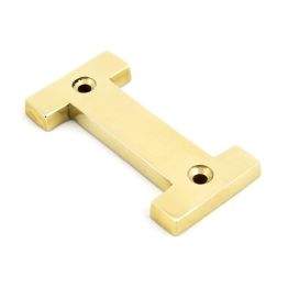 Polished Brass Letter I