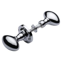 Heritage Brass Suffolk Rim Knob Polished Chrome finish