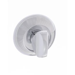 Mediterranean WC Turn and Release on Round "C" Rose - Polished Chrome