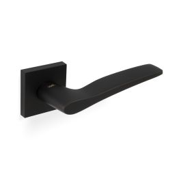 Valli Otello Lever on Square Rosette - Matt Black PVD