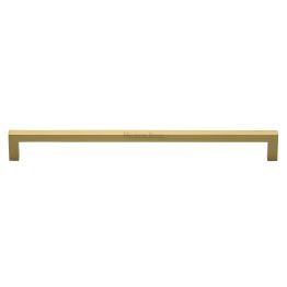 Heritage Brass Cabinet Pull City Design 256mm CTC Satin Brass Finish