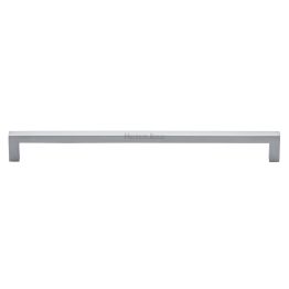 Heritage Brass Cabinet Pull City Design 256mm CTC Satin Chrome Finish