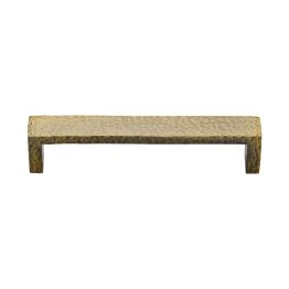 Heritage Brass Cabinet Pull Hammered Wide Metro Design 160mm CTC Antique Brass Finish