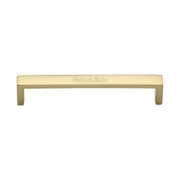 Heritage Brass Cabinet Pull Wide Metro Design 160mm CTC Polished Brass Finish