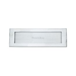 Heritage Brass Letterplate 12" x 4" Satin Chrome finish