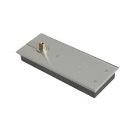 Rutland TS.7004 Hold Open Floor Spring with BC c/w Cover Plate, Satin Stainless Steel