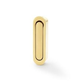 Alexander & Wilks - Radius Sliding Door Edge Pull - Satin Brass PVD