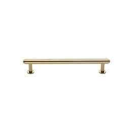 Heritage Brass Cabinet Pull Step Design with 16mm Rose 96mm CTC Polished Brass finish