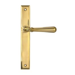 Polished Brass Newbury Slimline Lever Espag. Latch Set