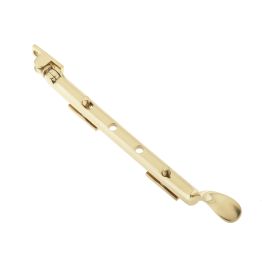 Victorian Casement Stays 250mm Polished Brass - By Frelan Hardware - JV44SPB