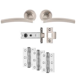 Tavira Latch Pack - Ultimate Door Pack - Satin Nickel