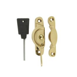 Jedo Narrow Locking Fitch Fasteners 65mm Polished Brass - By Frelan Hardware - JV89LPB