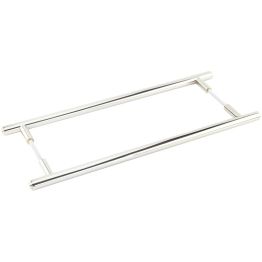 Burlington Belgrave Pull Handles 425 X 20mm Back to Back Polished Nickel - By Frelan Hardware - BUR1000PNB2B