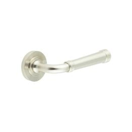 Highgate Door Handles Plain Rose Satin Nickel - By Frelan Hardware - BUR35KIT313