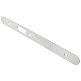Forend Strike & Fixing Pack To Suit Din Latch-Satin Stainless Steel-Radius Forend - Satin Stainless Steel