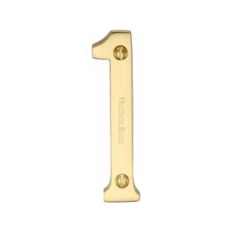 Heritage Brass Numeral 1 Face Fix 76mm (3") Satin Brass finish