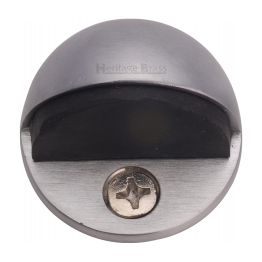 Heritage Brass Shielded Door Stop Satin Chrome finish