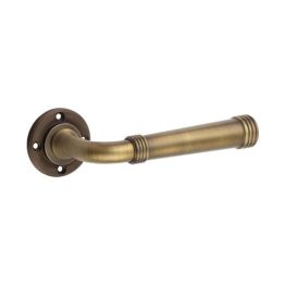 Highgate Door Handles No Rose Antique Brass - By Frelan Hardware - BUR35AB
