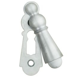 Delamain Large Covered Escutcheon - Satin Chrome