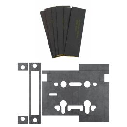 Atlantic Bathroom Lock & 4" x 3" Hinge Pads Intumescent kit FD60