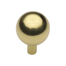 Heritage Brass Cabinet Knob Sphere Design 28mm Polished Brass finish