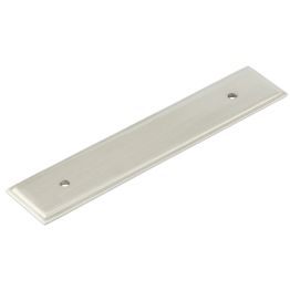 Hoxton Rushton Backplate for Cabinet Handles 140x30mm Satin Nickel - By Frelan Hardware - HOX6050SN