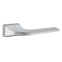 SPECIAL ORDER Oro&Oro Oia Lever Door Handle on Square Rose - Satin Chrome