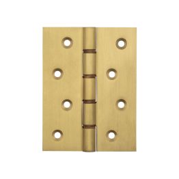 Double Phosphor Bronze Washered Hinges 102x76x3mm Satin Brass - By Frelan Hardware - J9019SB