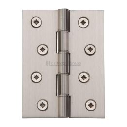 Heritage Brass Hinge Brass with Phosphor Washers 4" x 3" Satin Nickel finish