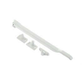 Modern Non Lockable Casement Stays 250mm White - By Frelan Hardware - JW77WH