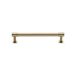 Heritage Brass Cabinet Pull Phoenix Design with 16mm Rose 128mm CTC Polished Brass finish