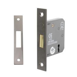 2.5" CE 3 Lever Dead Lock - Black Nickel
