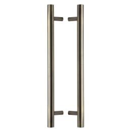 Heritage Brass Back to Back Door Pull Handle Bar Design 457mm Antique Brass Finish