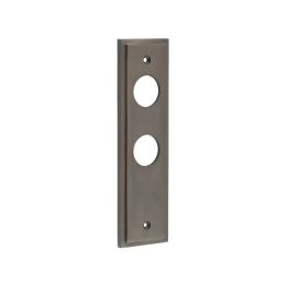Burlington II Lever Plate Choices Din Bathroom Dark Bronze - By Frelan Hardware - BUR456DB