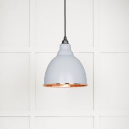 Hammered Copper Brindley Pendant in Birch