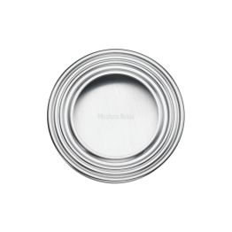 Round Reeded Flush Pull Satin Chrome finish