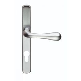 Astro Lever On Euro Lock Narrowplate 70mm c/c - Satin Chrome