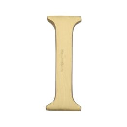 Heritage Brass Alphabet I Pin Fix 51mm (2") Satin Brass Finish