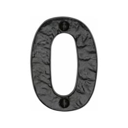The Tudor Numeral 0 - 3" Black Iron