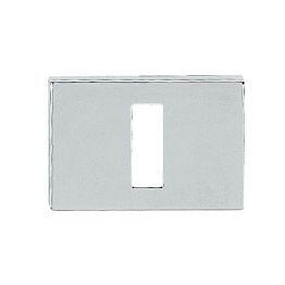 Tupai Rapido RetaLine/VersaLine Key Escutcheons on Long Rose - Bright Polished Chrome