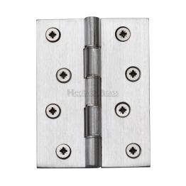 Heritage Brass Hinge Brass with Phosphor Washers 4" x 3" Satin Chrome finish
