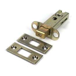 Aged Brass 3" Heavy Duty Tubular Deadbolt