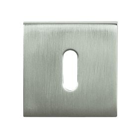 Tupai Rapido Curva/QuadraLine Key Escutcheons on Square Rose - Pearl Nickel