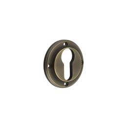 Burlington Euro Profile Escutcheons No Rose Antique Brass - By Frelan Hardware - BUR61AB