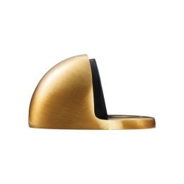 Oval Floor Mounted Door Stop - Satin Brass